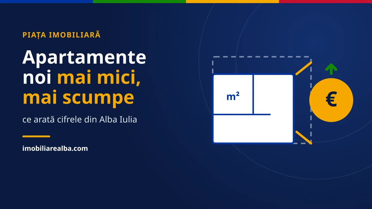 Apartamente noi mai mici și mai scumpe: ce arată cifrele din Alba Iulia