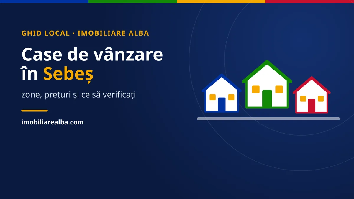 Case de vânzare în Sebeș: zone, prețuri și ce să verificați
