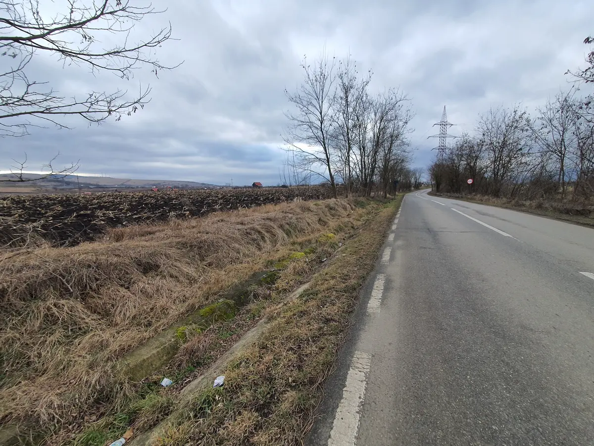 Teren extravilan de vânzare, 1300 mp, front stradal de 25 ml, Ciugud, fotografia 1