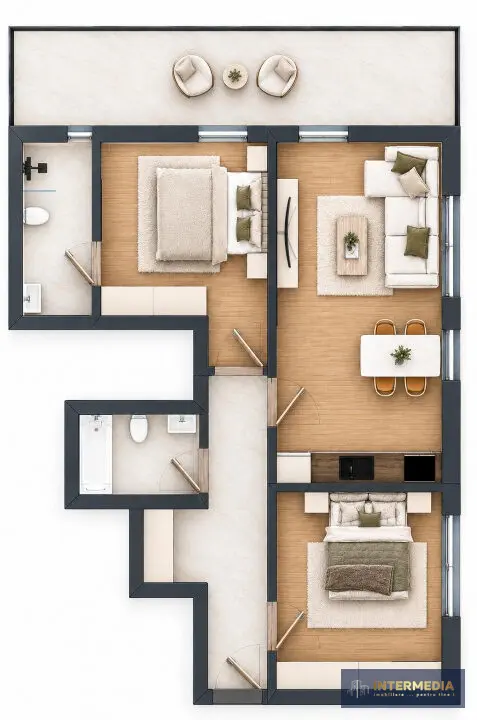 Apartament cu 3 camere, 66 mp utili, în zona Cetate, Alba Iulia, fotografia 13