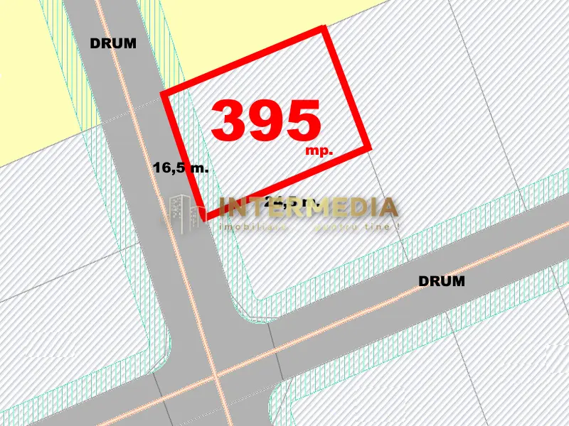 Teren Intravilan, Alba-Micesti, ORIZONT, 395 mp., d=16, 50 m, Apa Curent Gaz, fotografia 1