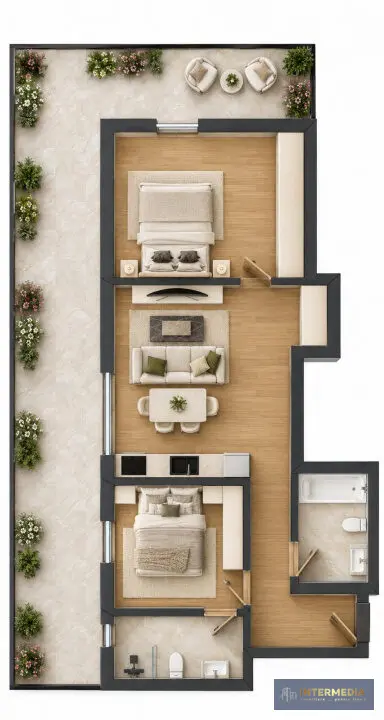 Apartament cu 3 camere, 66 mp utili, în zona Cetate, Alba Iulia, fotografia 8