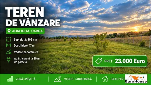 Teren Intravilan De Vanzare I Alba Iulia Oarda I 509mp I