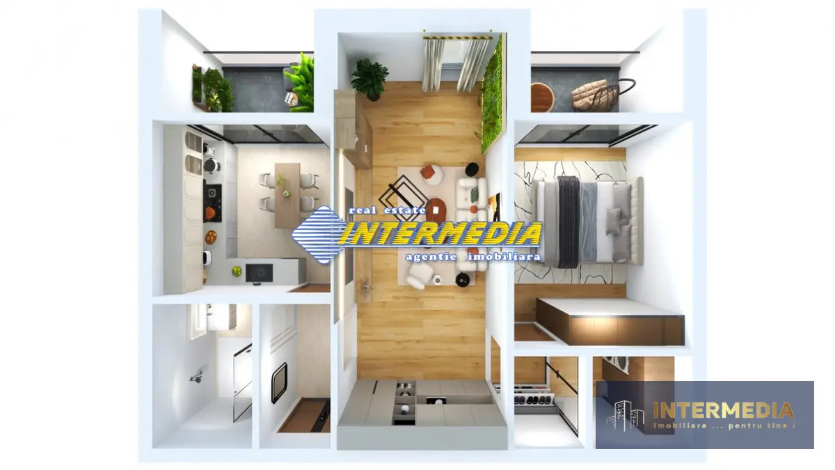 Apartament 2 camere BLOC NOU Cetate Balcon Boxa Clima Parcare Finisat la cheie, fotografia 15