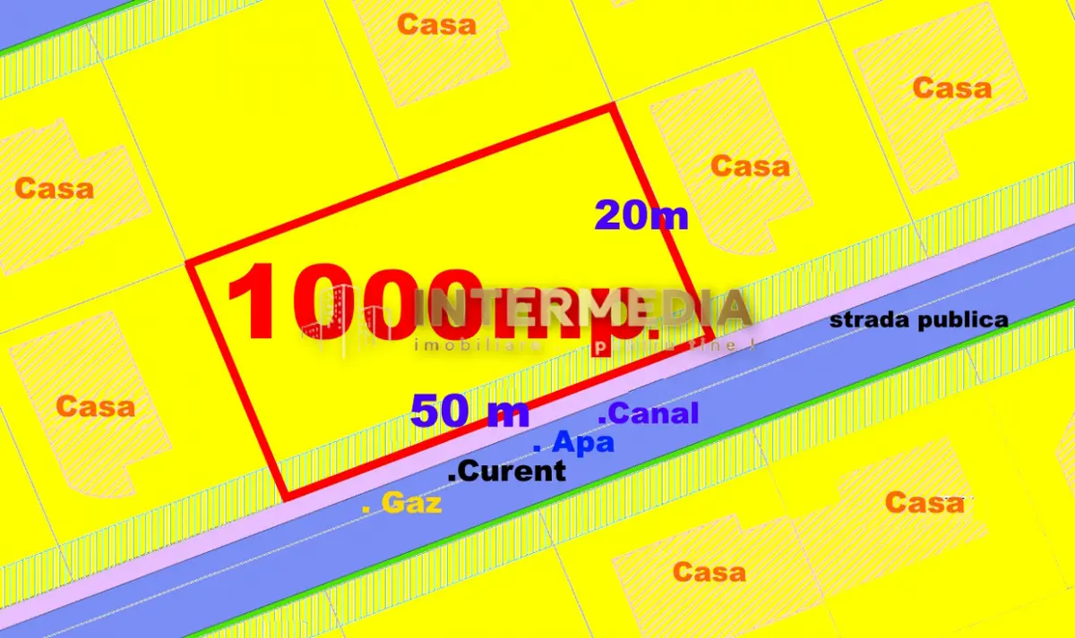 1000 mp Teren intravilan Alba Micesti Orizont deschidere 50 m. toate utilitatile, fotografia 8