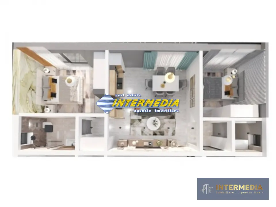 Apartament 2 camere 52 mp Bloc NOU 2025 Bucatarie Balcon mare Finisat parcare, fotografia 9