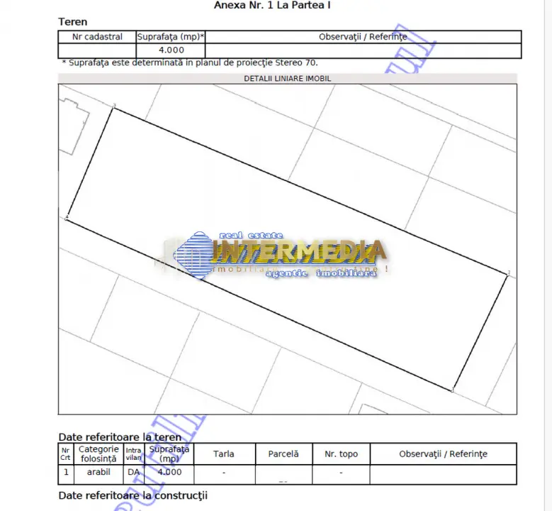 TEREN Intravilan 4100 mp D=36 m CETATE Dealul Furcilor cu toate utilitatiile., fotografia 5