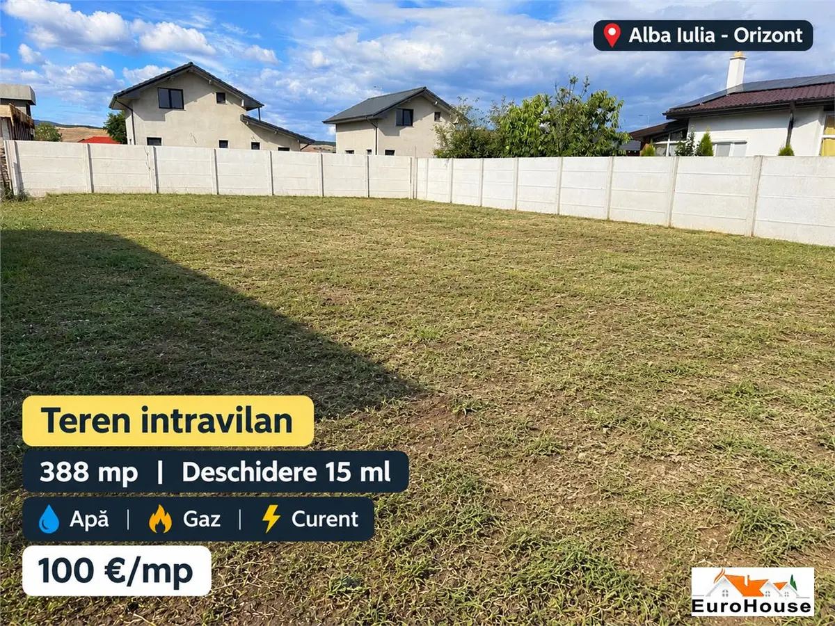 Teren intravilan de vânzare în Alba Iulia, fotografia 1