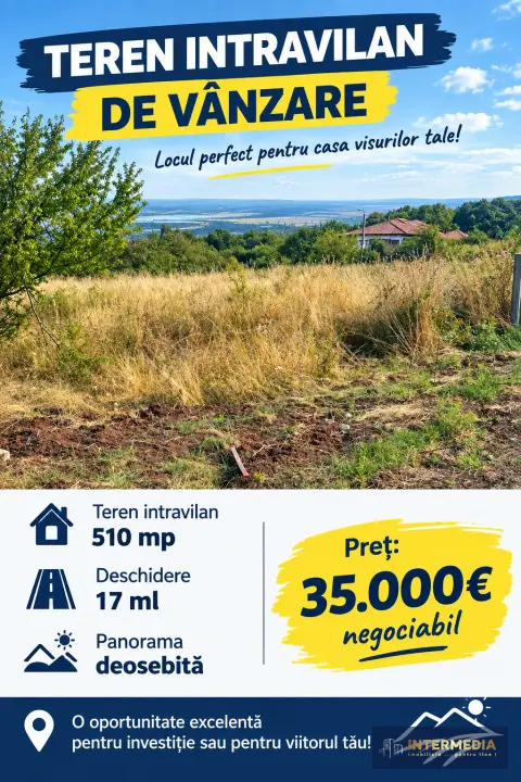 Teren intravilan în zona Cetate, Alba Iulia, 510 mp, priveliște asupra orașului, fotografia 1
