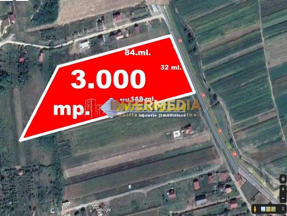 Vanzare Teren Intravilan 3000 mp d=32 ml. CENTRU Mall Zona Blocuri Noi Utilitati, fotografia 2