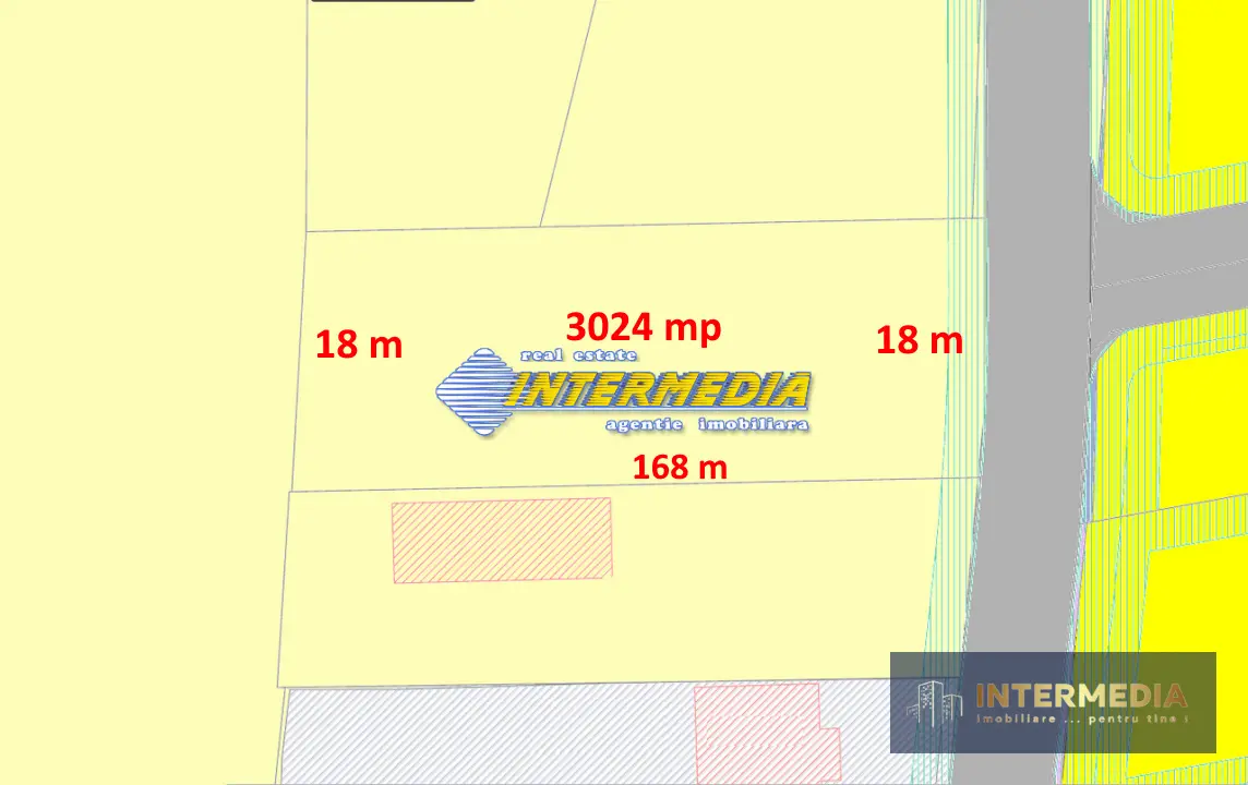 Teren intravilan de 3024 mp, cu deschidere la drum de 18 m, în Totoi, fotografia 3