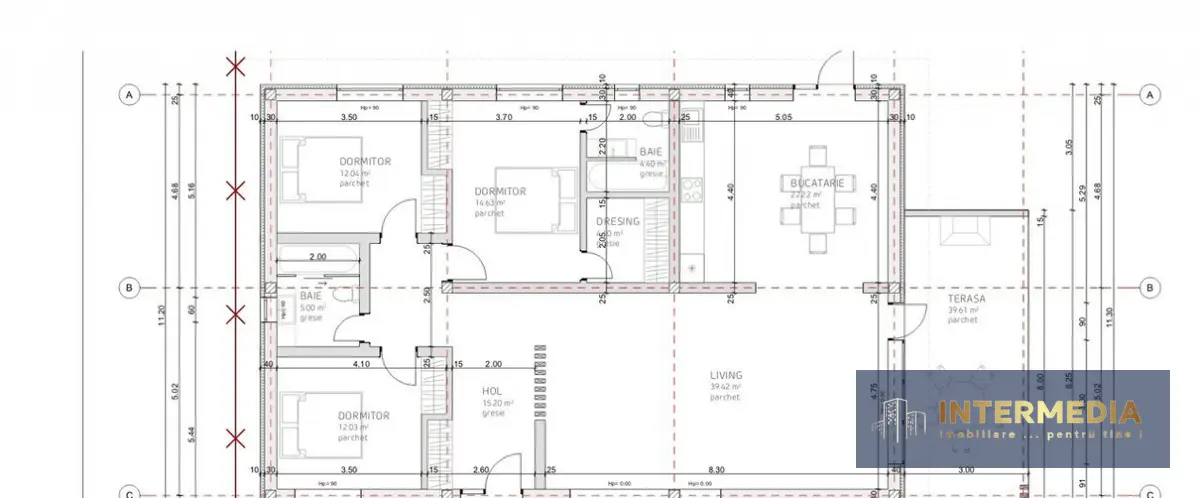 CASA NOUA, 130 mp, pe un nivel, semifinisata, teren 600 mp, fotografia 2