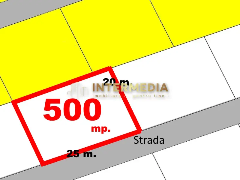 Teren Intravilan 500 mp Alba Micesti 25 x 20 Apa Gaz Curent Canalizare langa, fotografia 7