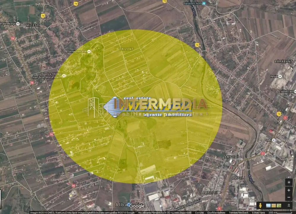 Teren de vanzare OIEJDEA la DJ 5800 mp cu deschidere 37 m. la drum asfaltat, fotografia 3