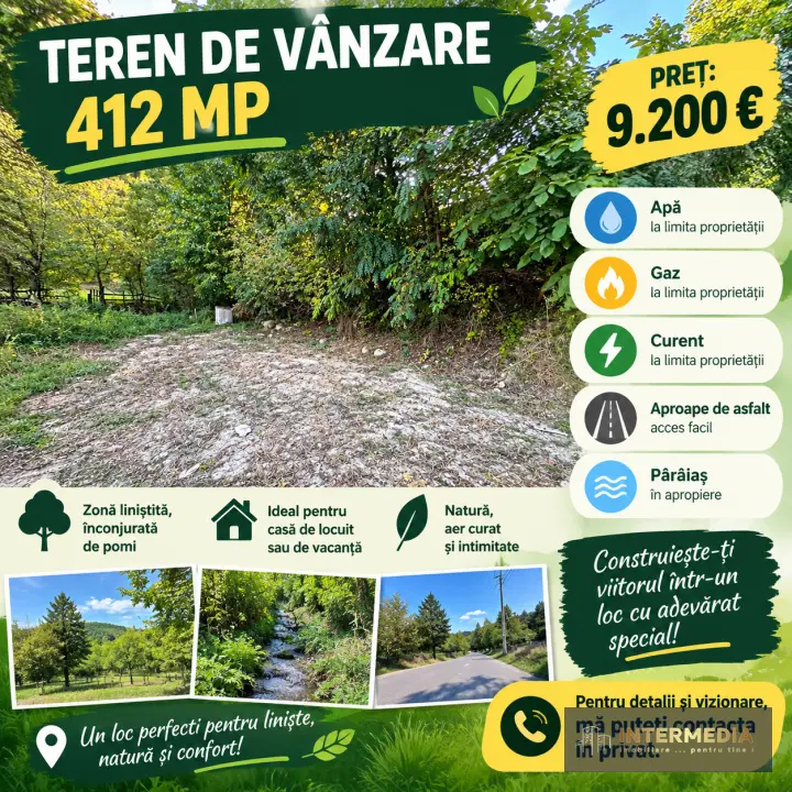 Teren intravilan, 412 mp, de vânzare în Telna, la 13 km de Alba, fotografia 1