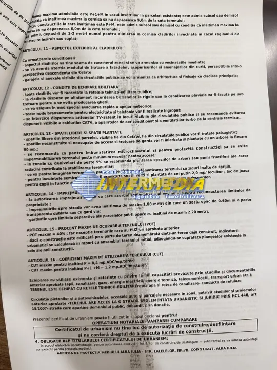 Teren intravilan 1300 mp de Vanzare Alba Iulia, Zona Apulum, fotografia 2